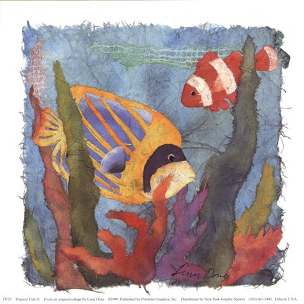 Framed Tropical Fish II Print