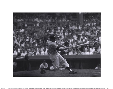 Framed Out of the Park, 1956 Print