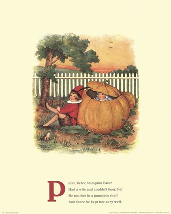 Framed Peter, Peter Pumpkin Eater Print