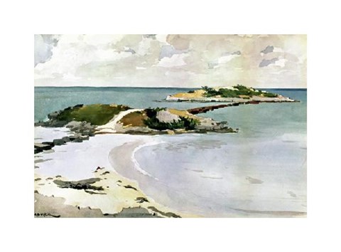 Framed Gallows Island Print