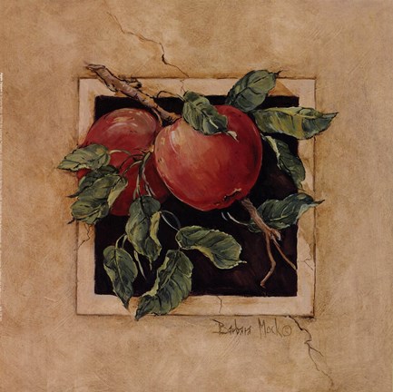 Framed Apple Square Print