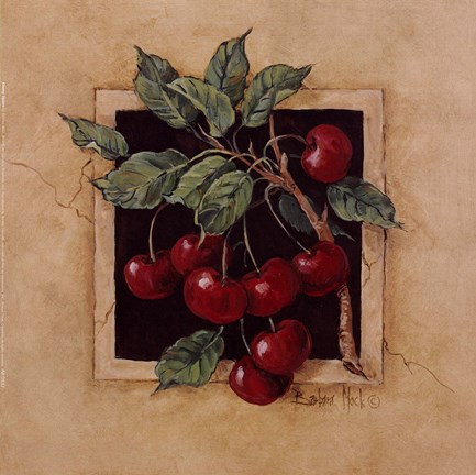 Framed Cherry Square Print