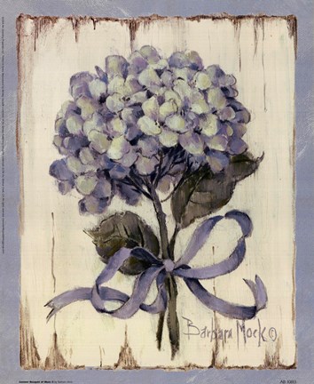Framed Summer Bouquet Of Blues II Print