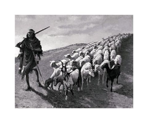 Framed Navajo Sheepherder Print