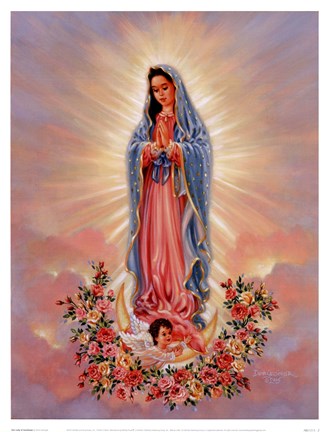 Framed Our Lady Of Guadalupe Print