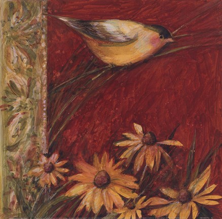 Framed Yellow Bird II Print