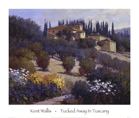 Framed Tucked Away In Tuscany Print