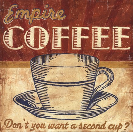Framed Empire Coffee Print