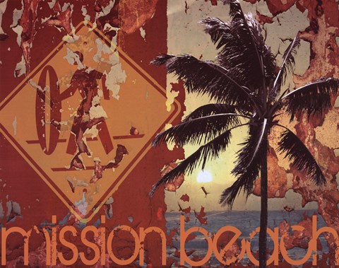Framed Mission Beach Print