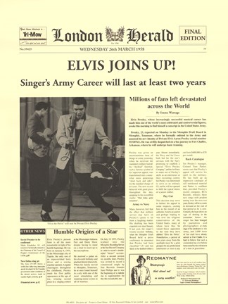 Framed Elvis Joins Up! Print