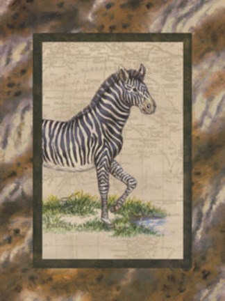 Framed Zebra Print
