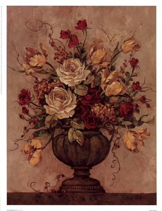 Framed Floral Reflections II Print