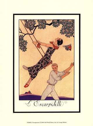 Framed L&#39;Escarpotette Print