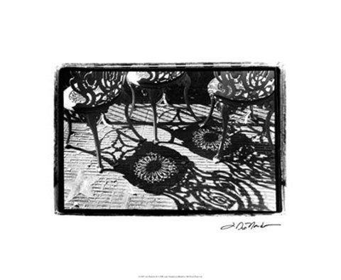 Framed Cafe Shadows II Print