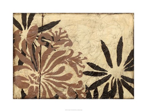 Framed Tawny Floral II Print