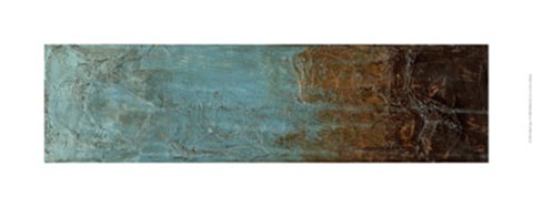 Framed Oxidized Copper V Print