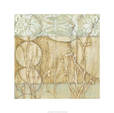 Framed Willow and Lace II Print