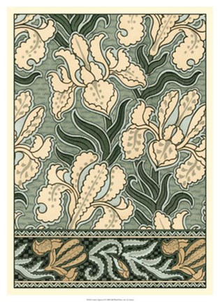 Framed Garden Tapestry II Print