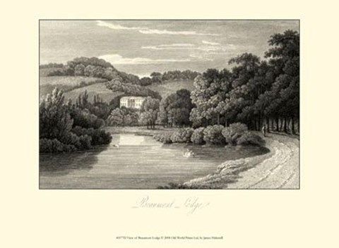 Framed View of Beaumont Lodge Print