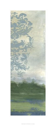 Framed Treeline Pattern II Print