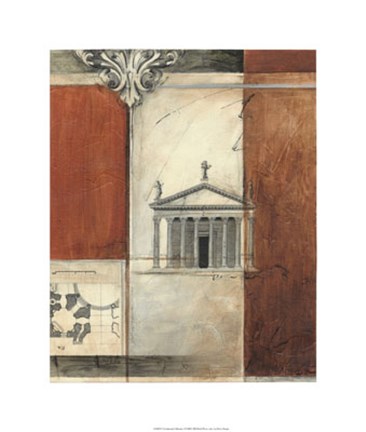 Framed Architectural Measure I Print