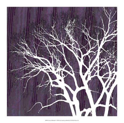 Framed Aurora Silhouette I Print