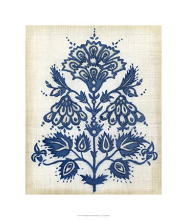 Framed Eastern Indigo I Print