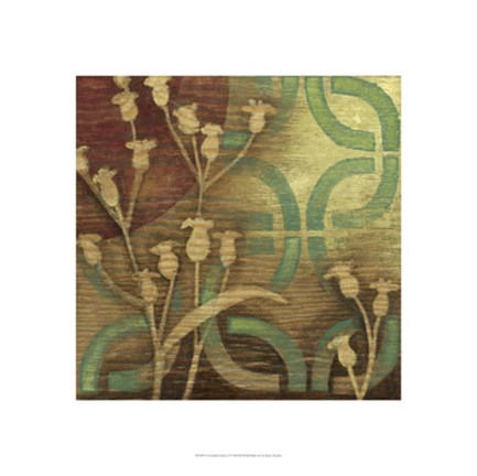 Framed Ornamental Garden I Print