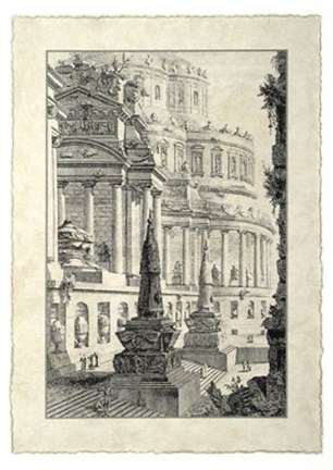 Framed Vintage Roman Ruins III Print