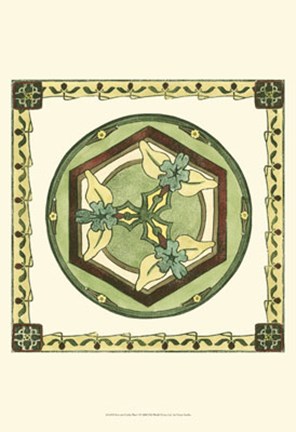 Framed Arts &amp; Crafts Plate I Print