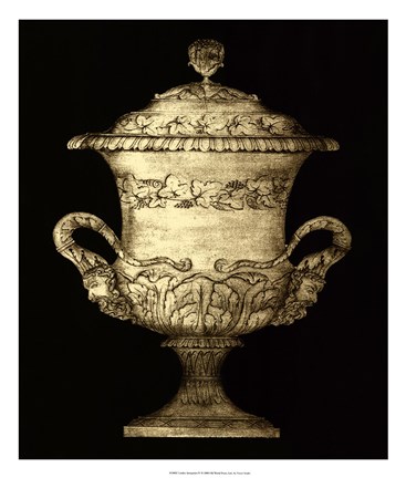 Framed Garden Antiquities IV Print