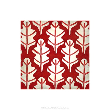 Framed Classical Leaves IV Print