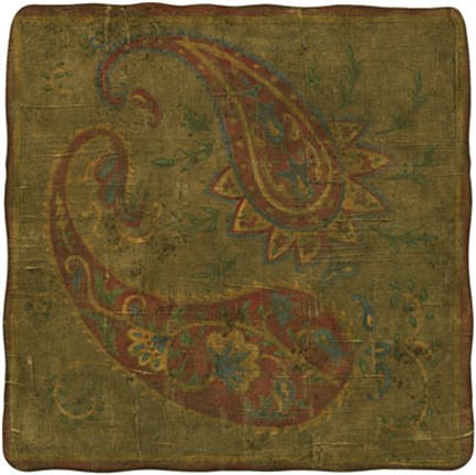 Framed Old World Paisley I Print