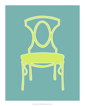 Framed Graphic Chair I Print