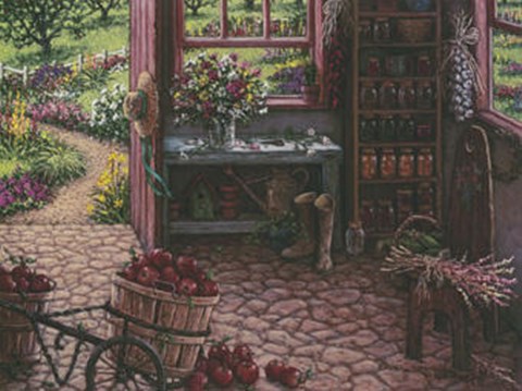 Framed Gardening Room Print