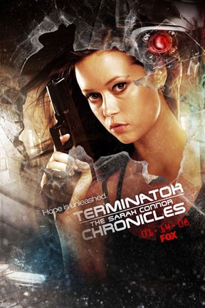 Framed Terminator: The Sarah Connor Chronicles - style BA Print