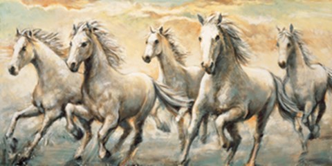 Framed Wild Horses Print