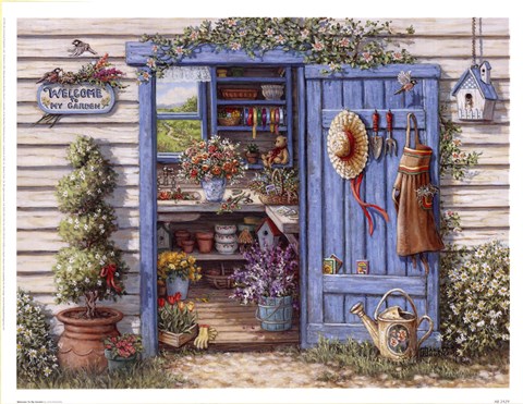 Framed Welcome To My Garden Print