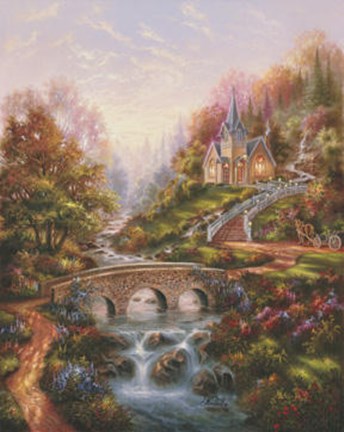 Framed Mountain Chapel Print