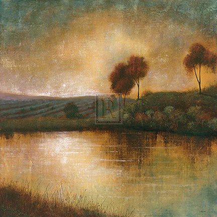 Framed Flow Into Dusk Print