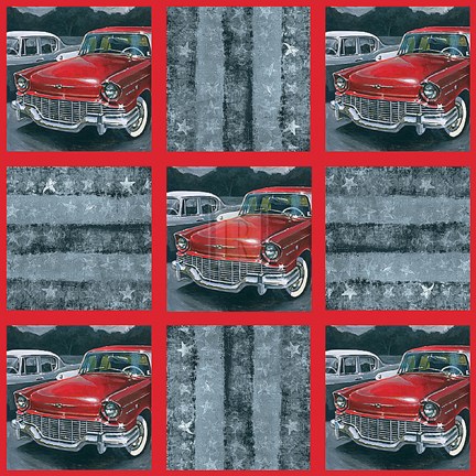 Framed Transporter Collage II Print