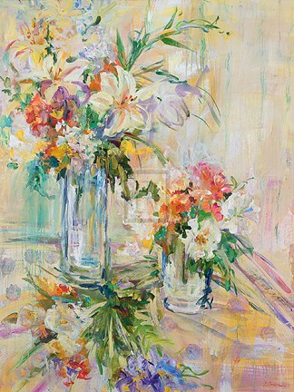 Framed White Still Life Print