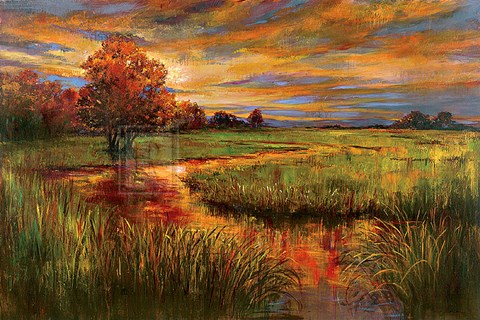 Framed Dusk Fire Print