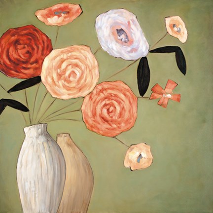 Framed Flourish I Print