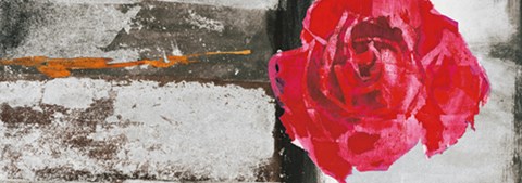 Framed Metallic Pop Flower I Print