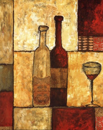 Framed Vino I Print