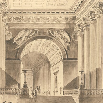 Framed Portico Antico II Print