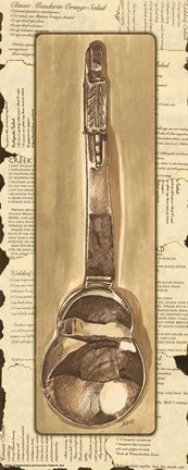 Framed Salad Spoon Print