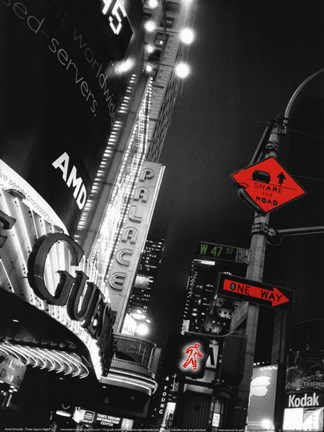 Framed Times Square Night Print