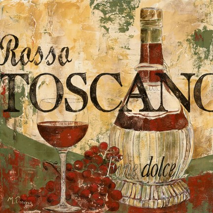 Framed Rosso Toscano Print